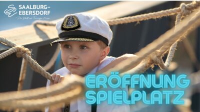 Meldung: Einladung zur Eröffnung des neuen Spielplatzes am Burgplatz im Ortsteil Saalburg