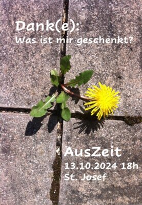 Auszeit Gottesdienst in St. Josef am 13.10.2024