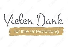 "Vielen Dank für Ihre Unterstützung" @Adobe Stock (Bild vergr&ouml;&szlig;ern)
