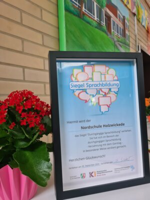 Verleihung des Sprachsiegels an die Nordschule
