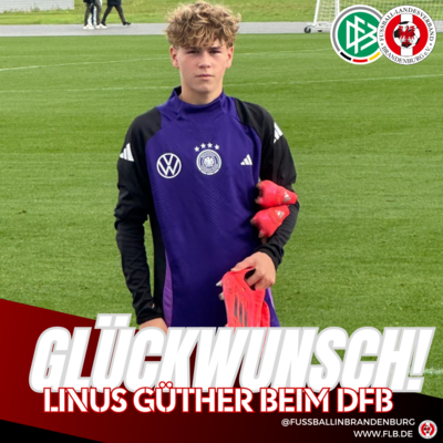 U15-Landesauswahltalent Linus Güther zeigt sein Können beim DFB