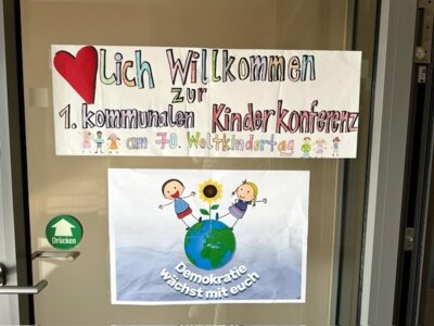 Teilnahme an der 1. kommunalen Kinderkonferenz