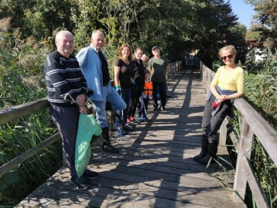 Müllsammelaktion der Baumfreunde anlässlich des World Clean Up Days 2024 (Bild vergrößern)