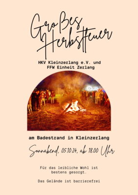 Großes Herbstfeuer am 5. Oktober in Kleinzerlang (Bild vergr&ouml;&szlig;ern)