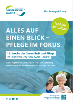 „Alles auf einen Blick“: Woche der Gesundheit und Pflege startet / kostenfreie Aktionsangebote vom 14.-18. Oktober (Bild vergrößern)