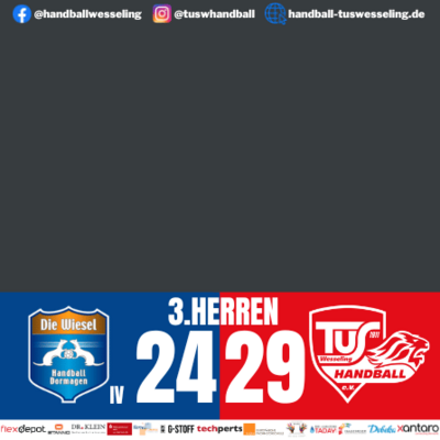 Meldung: TSV Bayer Dormagen IV : 3.Männer - 24:29 [Spielbericht]
