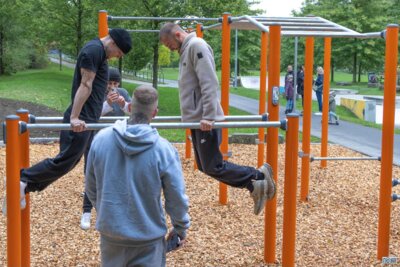 "Calisthenics-Anlage" Im Hofaupark (Bild vergrößern)