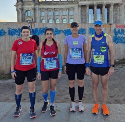 Erinnerungsfoto ohne Roger. Der war schon beim Einlaufen. Foto: SC Laage