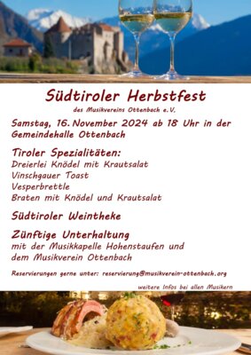 Südtiroler Herbstfest am 16. November 2024 (Bild vergrößern)