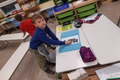Klasse 1a: Bewegte Mathematik