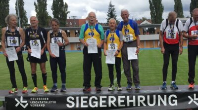 2. Platz bei den DM Staffel M70 3x1000m