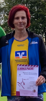 Bronze für Annette Fuchs bei den Bayrischen Meisterschaften im Wurffünfkampf