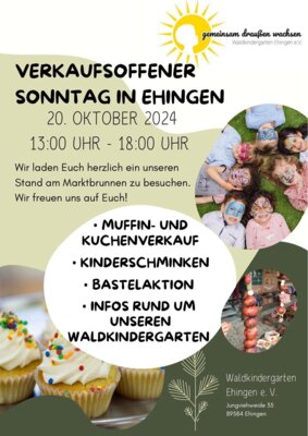 Meldung: Stand am verkaufsoffenen Sonntag in Ehingen (20.10.2024)