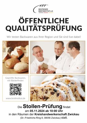 Plakat der Stollenprüfung 2024 (Bild vergrößern)