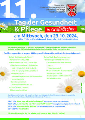 Plakat Tag der Gesundheit und Pflege (Bild vergrößern)