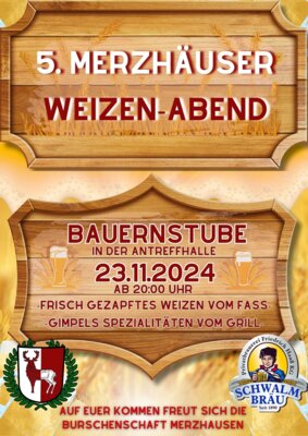 Samstag, 23.11.2024 / 5. Merzhäuser Weizenabend / Antreffhalle