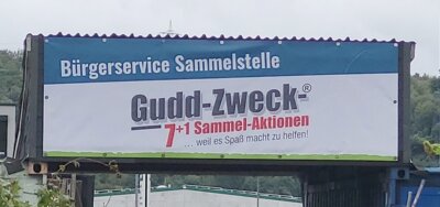 Die neue "Bürgerservice Sammelstelle" für die "Gudd-Zweck-7+1-Sammel-Aktionen" in Trier ist seit 01.10.2024 geöffnet. (Bild vergrößern)