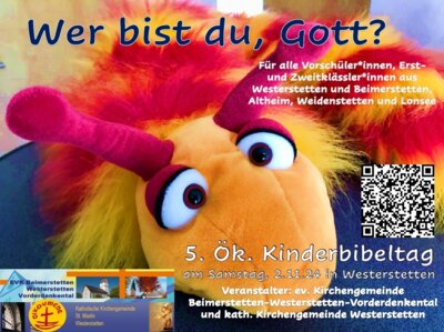 5. Ökum. Kinderbibeltag in Westerstetten - jetzt anmelden!...