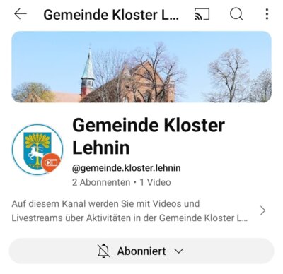 GEMEINDE live auf YouTube (Bild vergrößern)