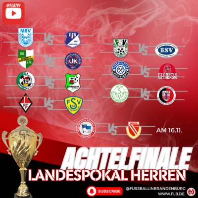 Pokalfieber in Brandenburg: Achtelfinal-Showdown am Wochenende!