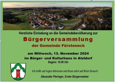 Bürgerversammlung  am 13.11.2024 (Bild vergrößern)