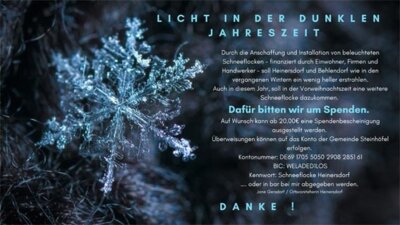 LICHT IN DER DUNKLEN JAHRESZEIT