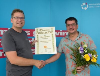 Herzlichen Glückwunsch zum Silbernen Meisterjubiläum, Thomas Mächler! (Bild vergrößern)