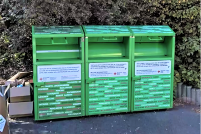 WICHTIGER HINWEIS ABHOLUNG ALTKLEIDERCONTAINER (Bild vergrößern)