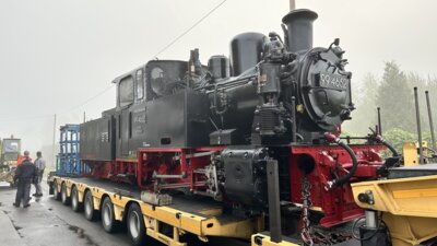 99 4652 zu Besuch in Benndorf (Bild vergrößern)