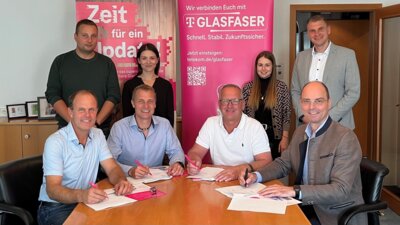 Telekom startet Glasfaserausbau in den Gemeinden Aiglsbach, Attenhofen, Elsendorf und Volkenschwand (Bild vergrößern)
