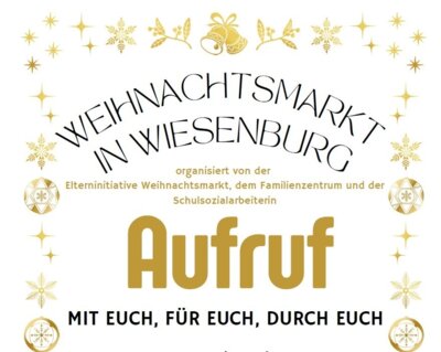 Aufruf Weihnachtsmarkt Wiesenburg (Bild vergrößern)