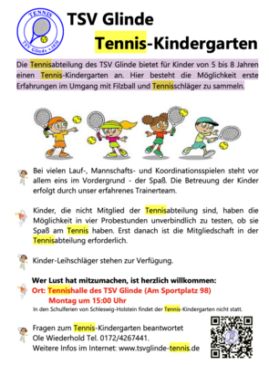 Tennis-Kindergarten (Bild vergrößern)