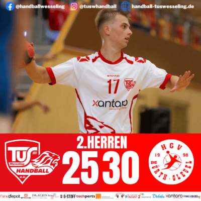 Meldung: 2.Männer : HGV Hürth-Gleuel - 25:30 [Spielbericht]
