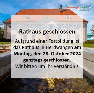 Rathaus geschlossen (Bild vergr&ouml;&szlig;ern)