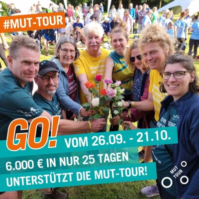 Foto zur Meldung: Crowdfunding-Aktion: Die MUT-TOUR für mehr Mut und Wissen im Umgang mit Depressionen