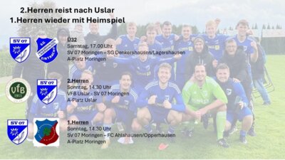 Foto zur Meldung: Spiele am Wochenende