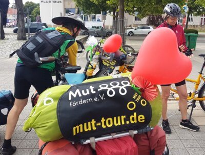 Impressionen der diesjährigen MUT-TOUR: Station Ludwigsfelde