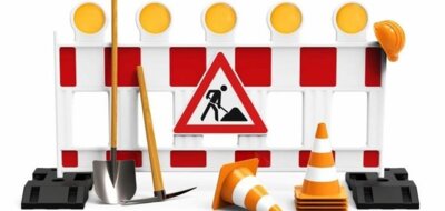 ACHTUNG: Straßensperrung am Bahnübergang Hartmannsdorf (Bild vergrößern)