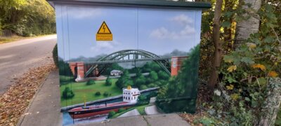 ...alte Grünentaler Hochbrücke zurück im Ort