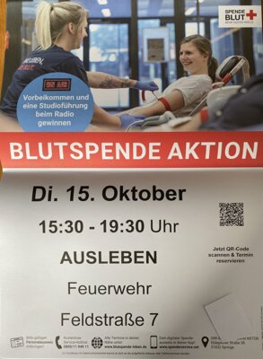 Foto zur Meldung: Danke für die Blutspende