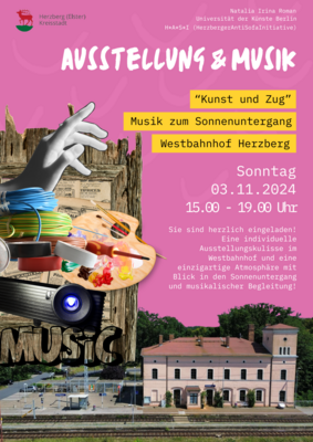 Meldung: Ausstellung “Kunst und Zug” am 03.11.2024 - Westbahnhof Herzberg