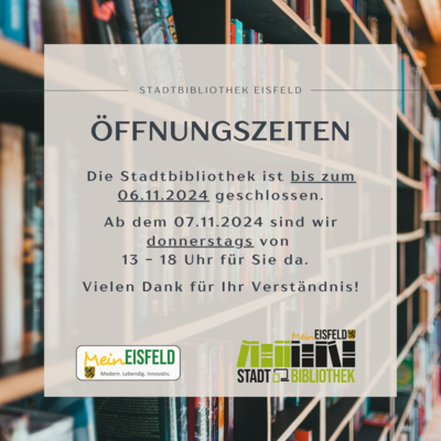 Informationen der Stadtbibliothek (Bild vergrößern)