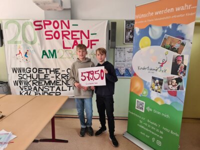 Meldung: Sponsorengeld übergeben