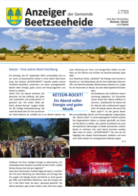 Anzeiger der Gemeinde Beetzseeheide Ausgabe 03/2024