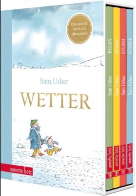 Sam Usher - Wetter - Vier Bilderbücher in einem hochwertigen Schuber - Opa und ich durch alle Jahreszeiten