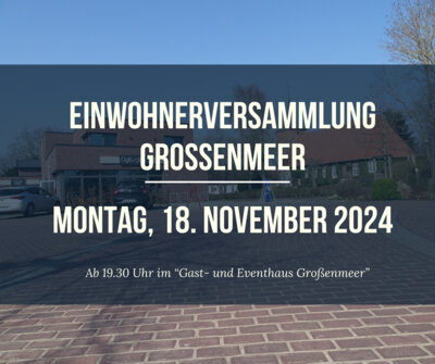 Einwohnerversammlung in Großenmeer (Bild vergrößern)
