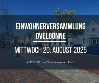 Einwohnerversammlung in Ovelgönne