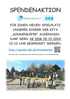 Spendenaktion Kita Audenhain (Bild vergrößern)