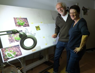Manfred Geis besuchte INK in ihrem Atelier