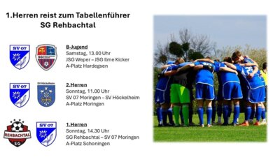 Foto zur Meldung: Spieltagsvorschau